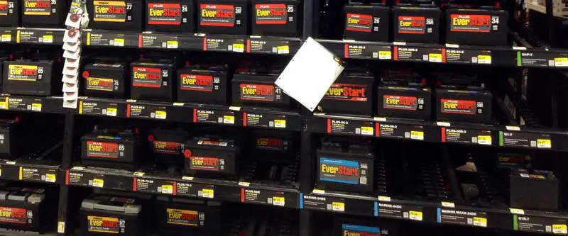 Walmart EverStart car batteries